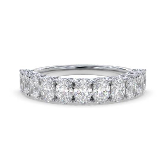 1.50ct Oval Diamond Four Claw Eternity Ring