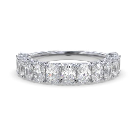 1.10ct Oval 13 Stone Diamond Ring