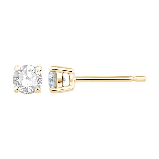 0.64ct VVS/E-F Round cut Lab Grown Diamond Stud Earrings