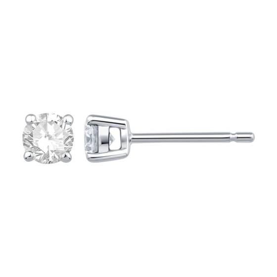0.64ct VVS/D-E Round Cut Lab Grown Stud Earrings