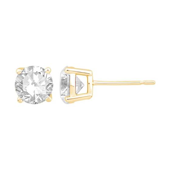 2.00ct VVS/E-F Round Cut Lab Grown Stud Earrings