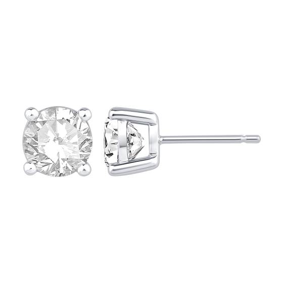 3.00ct VVS1/D-E Round Cut Labgrown Diamond Stud Earrings