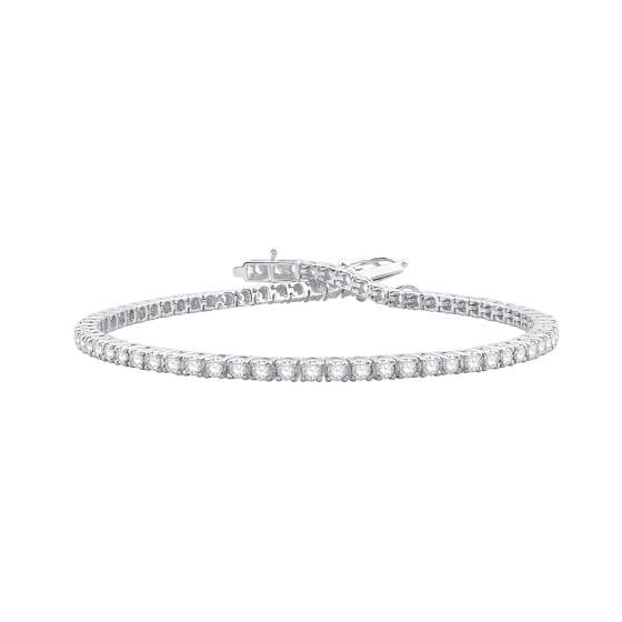 2.00ct VVS/E-F Round cut Labgrown Diamonds Tennis Bracelet