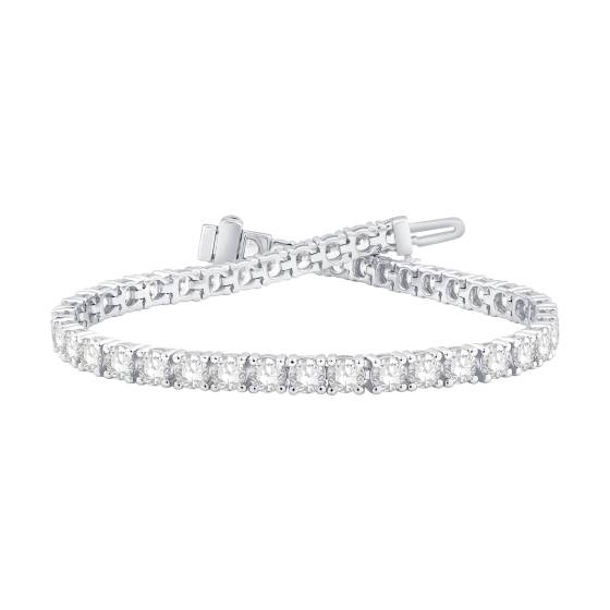 8.00ct VVS1/D-E Round Cut Labgrown Diamond 7Inches Tennis Bracelets
