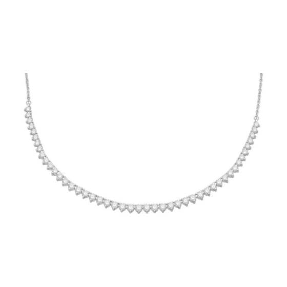 3.50ct VS/E-F Round Cut Labgrown Illusion Necklace