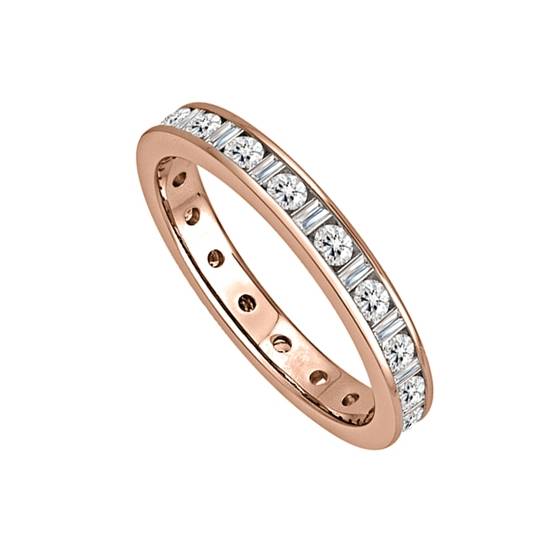 3.5mm Classic Bagueutte Diamond Full Eternity Ring