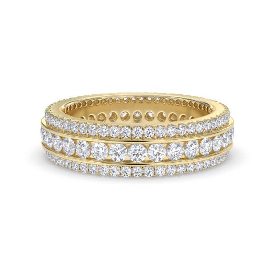 2.50ct Triple Row Diamond Full Eternity/Dress Ring