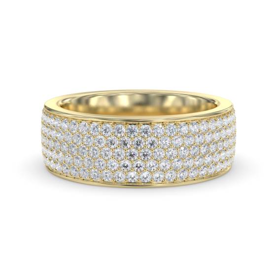 2.50ct Elegant Round Diamond Multi Row Dress Ring