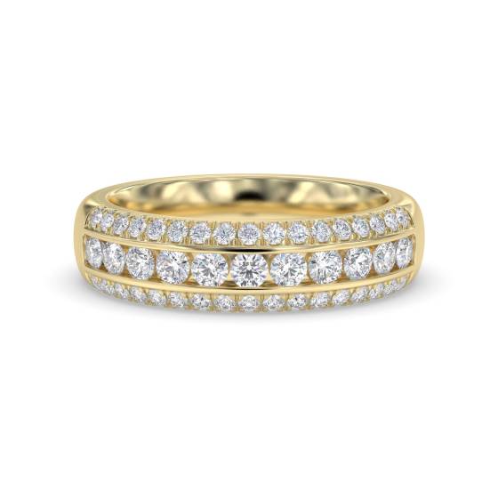 0.50ct Elegant Round Diamond Multi Row Dress Ring