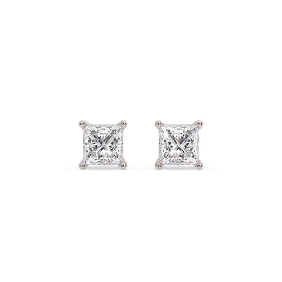 0.30ct Princess Diamond Stud Earrings
