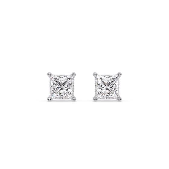 0.30ct Princess Diamond Stud Earrings