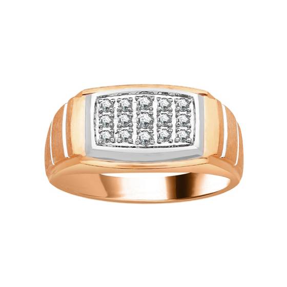 5mm Mens Round Diamond Ring