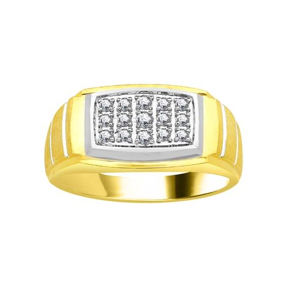 5mm Mens Round Diamond Ring