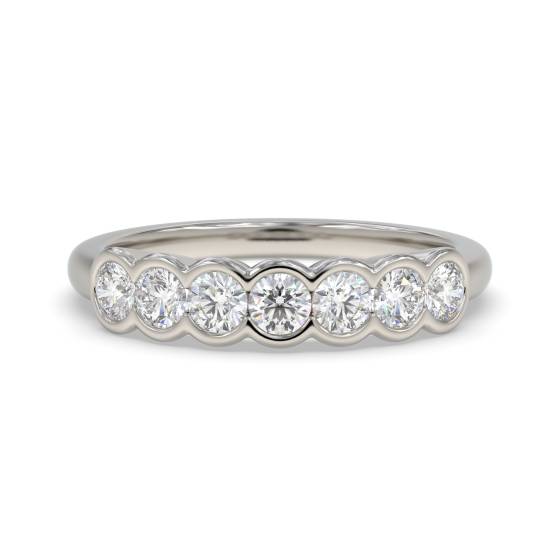 0.75ct Round 7 Stone Diamond Ring