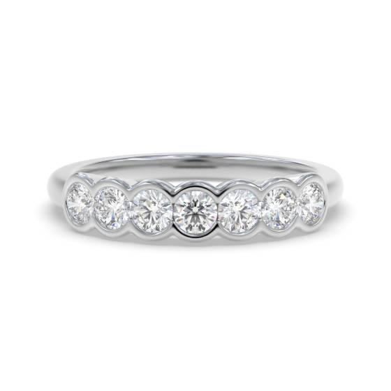 0.75ct Round 7 Stone Diamond Ring
