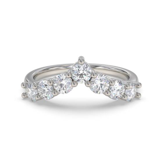 0.80ct Round 7 Stone Diamond Ring