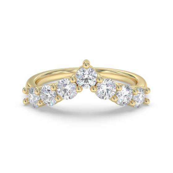 0.80ct Round 7 Stone Diamond Ring