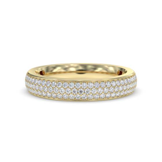 1.00ct Elegant Round Diamond Multi Row Dress Ring