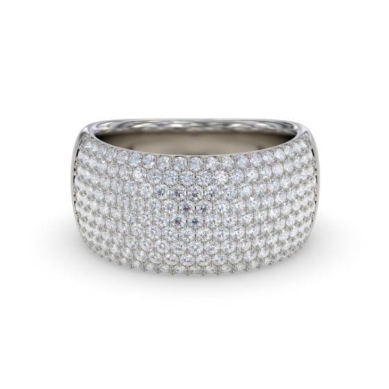 2.40ct Elegant Round Diamond Multi Row Dress Ring