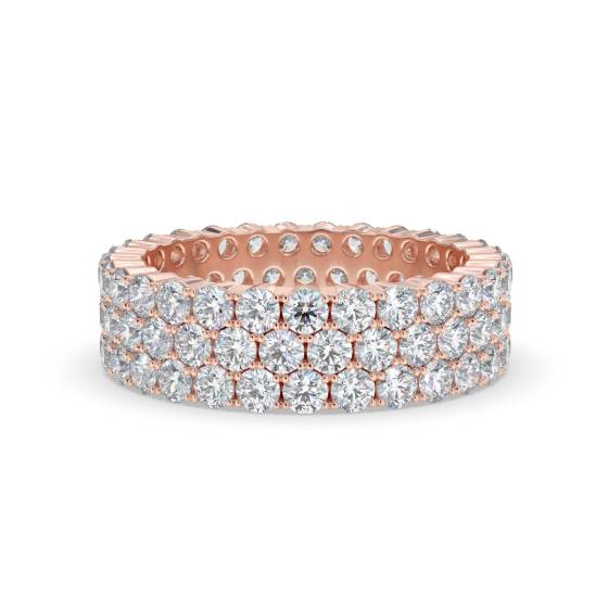 3.00ct Elegant Round Diamond Multi Row Dress Ring