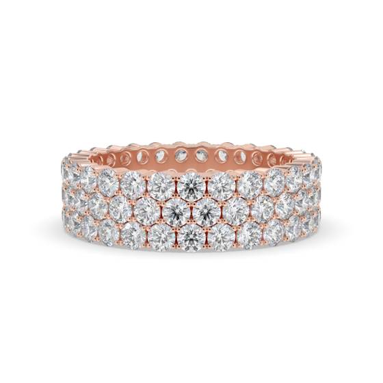 6.00ct Elegant Round Diamond Multi Row Dress Ring