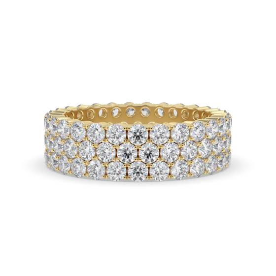6.00ct Elegant Round Diamond Multi Row Dress Ring