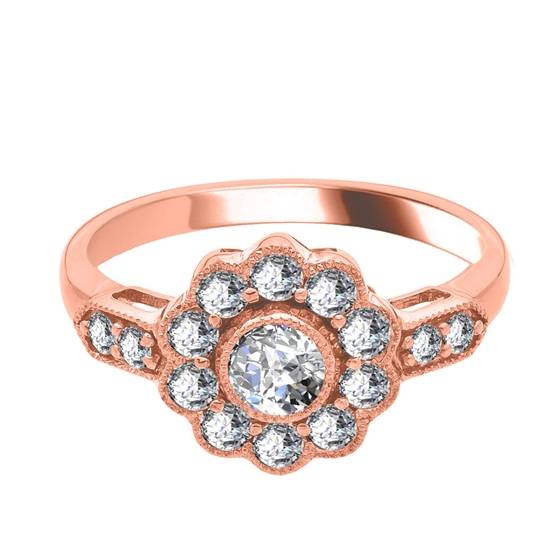 1.25ct Modern Round Diamond Designer Ring