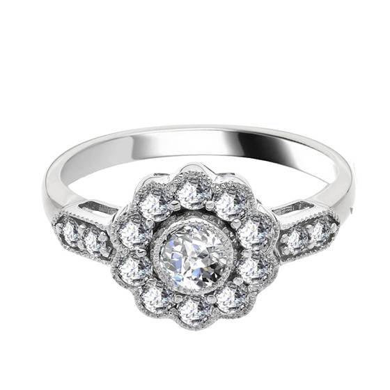 1.25ct Modern Round Diamond Designer Ring