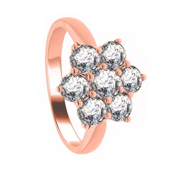 3.00ct Elegant Round Diamond Cluster Ring