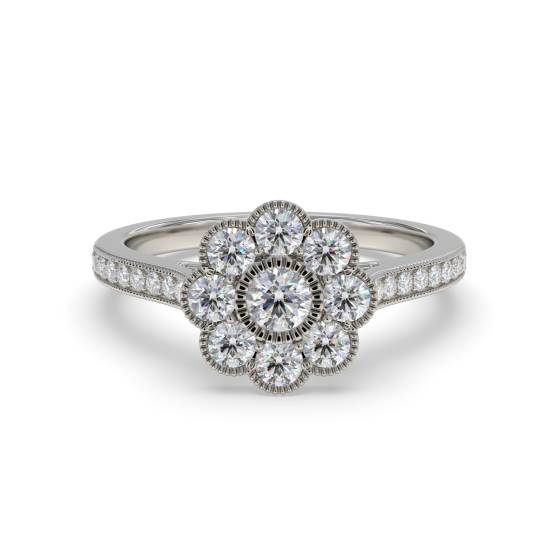 0.75ct Modern Round Diamond Designer Ring