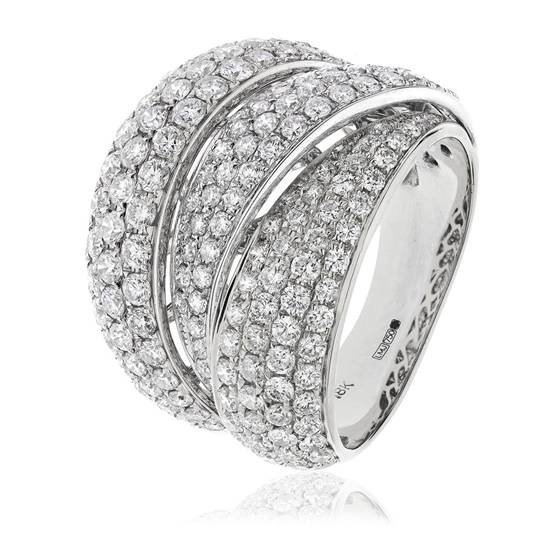 1.25ct Round Diamond Pave Dress Ring