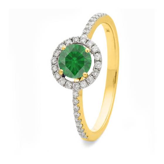 Emerald Sapphire and Diamond Ring
