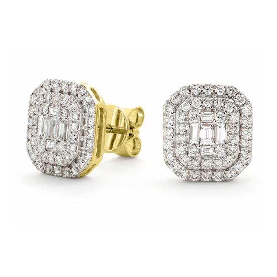 0.75ct Classic Diamond Cluster Earrings