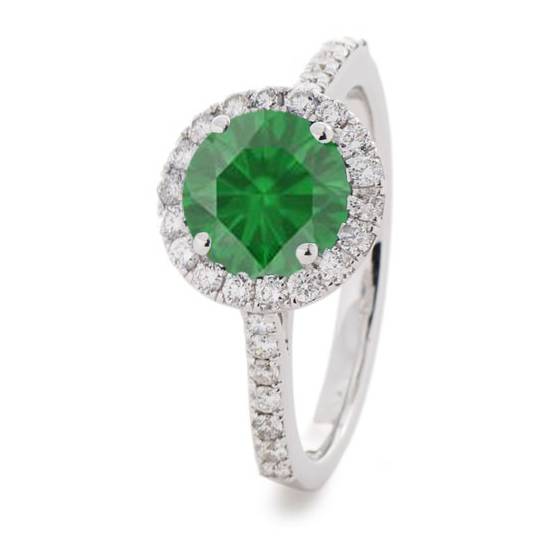 Emerald Sapphire and Diamond Ring