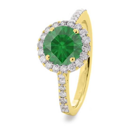 Emerald Sapphire and Diamond Ring
