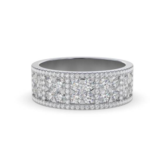 0.55ct Elegant Round Diamond Designer Ring