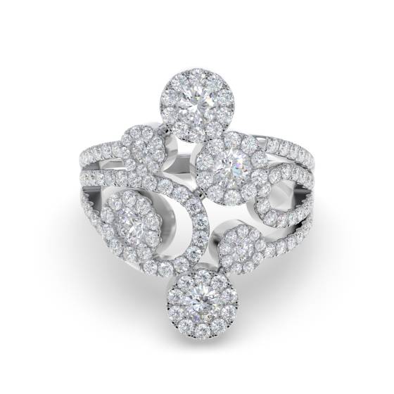 1.40ct Elegant Round Diamond Dress Ring