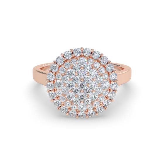 1.75ct Elegant Round Diamond Cluster Ring