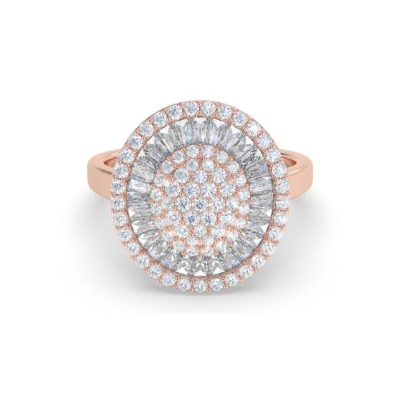 2.00ct Elegant Round Diamond Cluster Ring