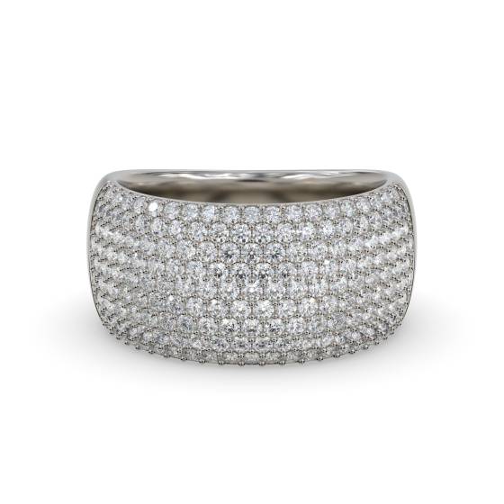 1.60ct Round Diamond Multi Row Dress Ring