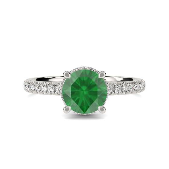 Emerald Sapphire and Diamond Ring