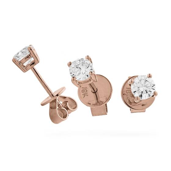 0.10ct Round Stud Diamond Earrings