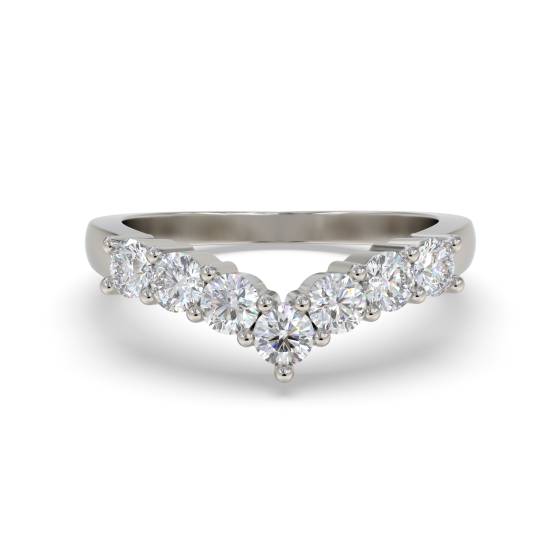 0.50ct Round 7 Stone Diamond Ring