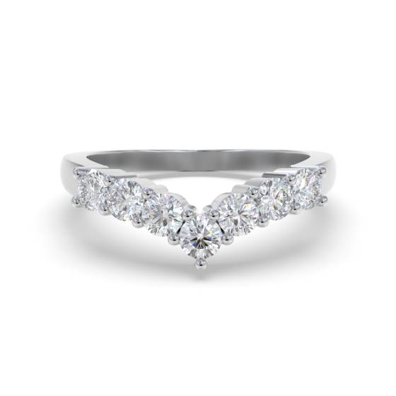 0.50ct Round 7 Stone Diamond Ring