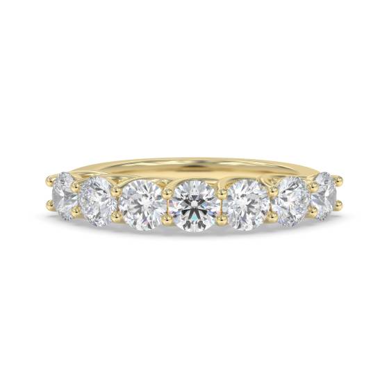 0.75ct Round 7 Stone Diamond Ring