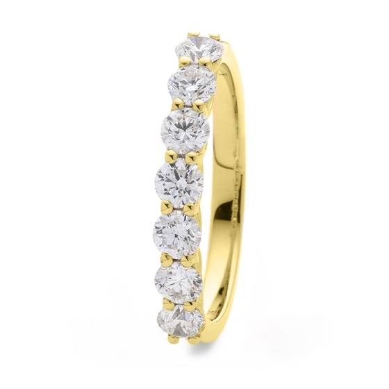 0.33ct Round 7 Stone Diamond Ring