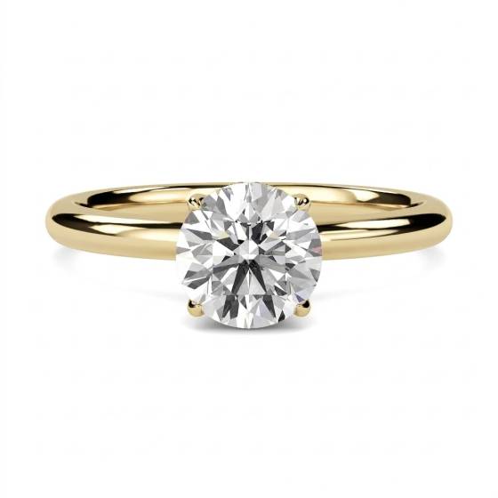 1.17ct VVS1/D Round Cut Lab Grown Diamond Hidden Halo Ring