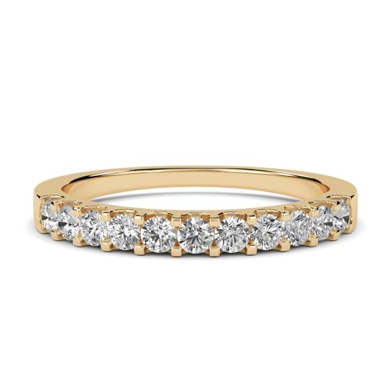 0.50ct VS/E-F Round cut Natural Diamonds Half Eternity Ring