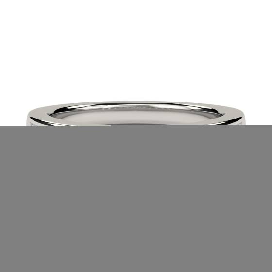 0.75ct VS/E-F Princess Cut Natural Diamond Half Eternity Ring