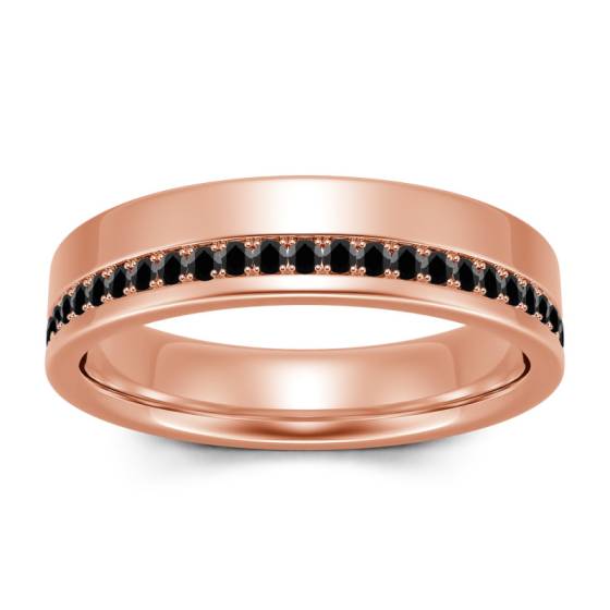 Mens Black Diamond Ring